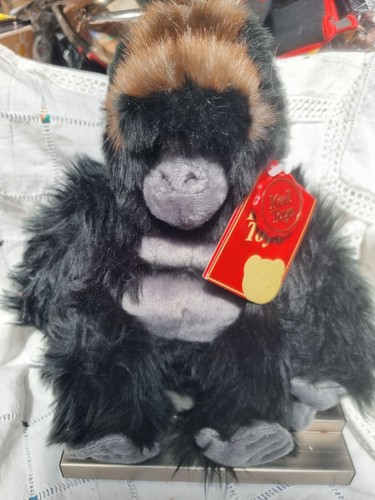 Silver back gorilla plush - silver,