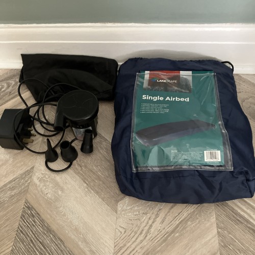 Single air bed - and,
