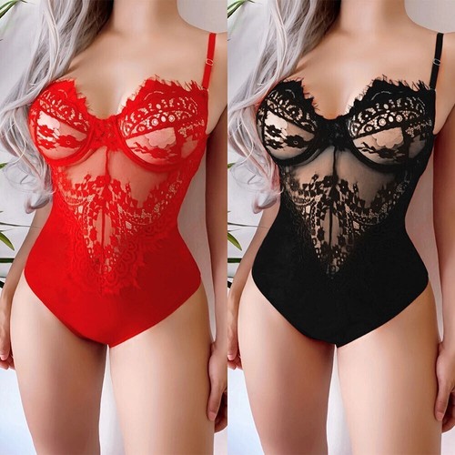 Womens lace bodysuit - lace, lingerie