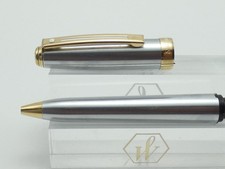 Sheaffer Prelude 342 Brushed Chrome Ballpoint Pen, GT, Needs Ink  *Ex Condition*