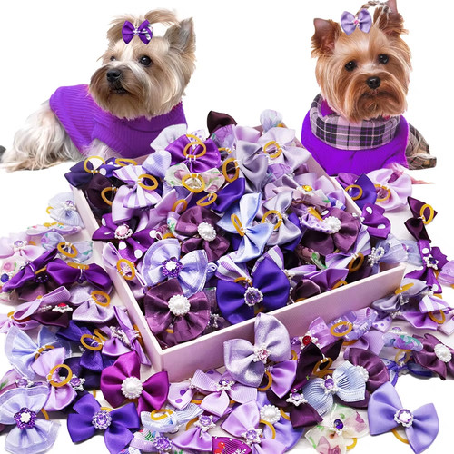 Handmade puppy bows 20pcs - handmade, 10/20pcs