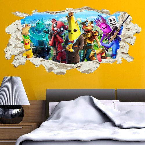 Fortnite hole wall sticker - fortnite,