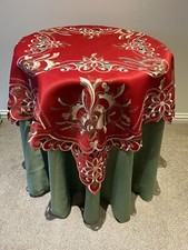 Christmas Red  Gold Floral