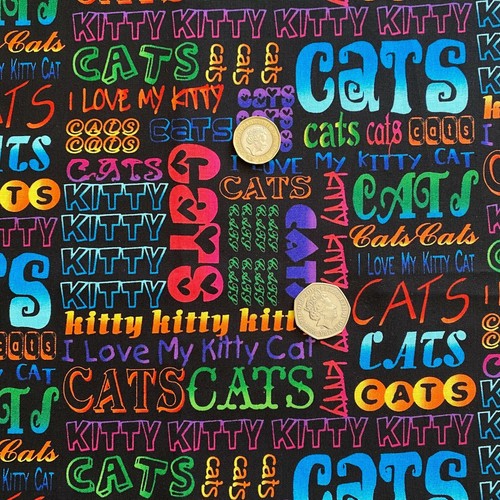 Caterwauling colourful cat - fq,