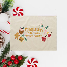 Christmas Calories Don't Count Tea Towel - Christmas