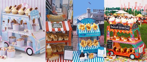 Food truck display - truck, ice