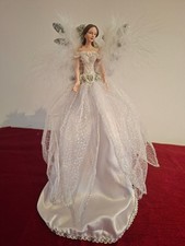 BEAUTIFUL ELLIGANT WHITE FAIRY CHRISTMAS TREE TOPPER
