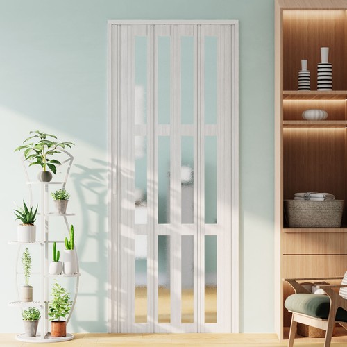 Pvc folding door frost effect - pvc,