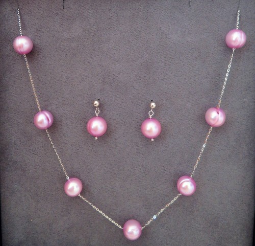 Lara pearl lilac necklace - lara,