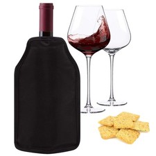 Bottle Cooler Sleeve Slip On Wine Cooling Sleeve Chiller Gel Pad No Ice Needed
