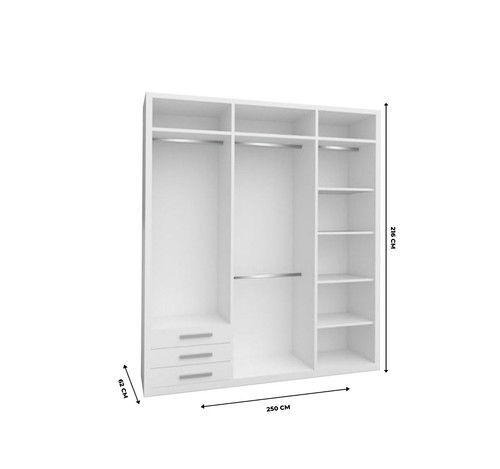 Sliding door wardrobe - door, with