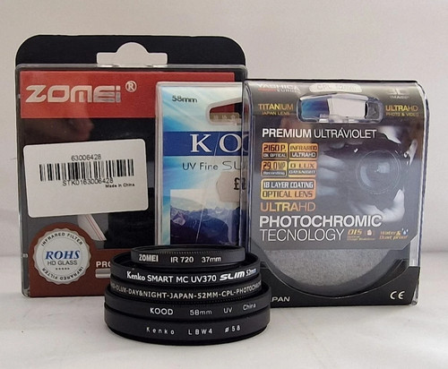 Job lot 58mm - lot, 37/52/58mm