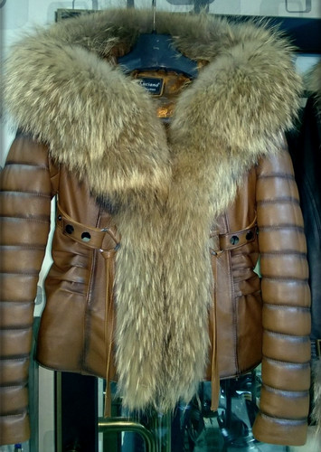 Real leather fur jacket - real,