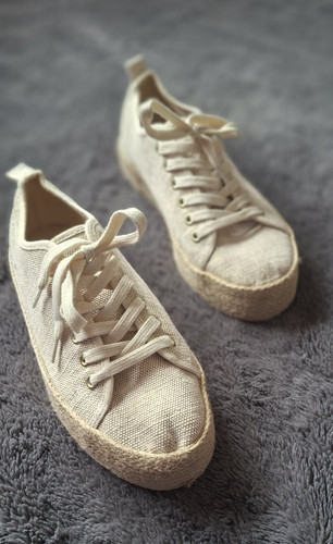 Primark beige canvas low - beige,