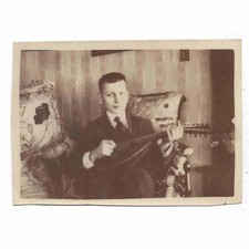 Young Man Playing a Mandolin