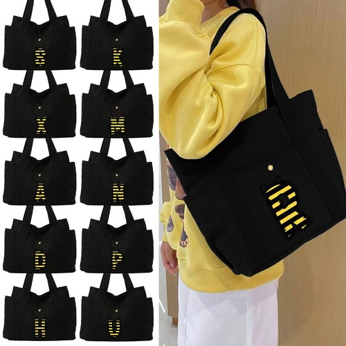 Bee alphabet art capacity tote - bee,