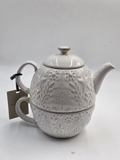 Tk Maxx Homesense Christmas Stoneware Glazed Christmas Tree Tea For One Set