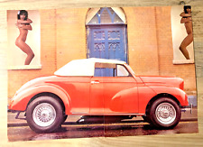 MORRIS MINOR + GLAMOUR MODEL -