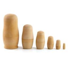 6 Set Plain Nesting Dolls DIY