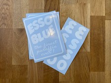 esso blue sticker decal for 2