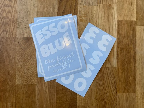 Esso blue sticker decal - esso,