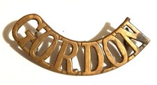 Original WW1 Period GORDON Shoulder Title