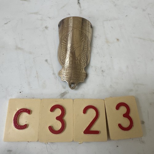 Brass rudge head tube badge - brass,