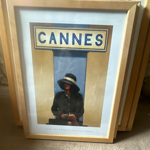 Jack vettriano cannes - cannes, framed