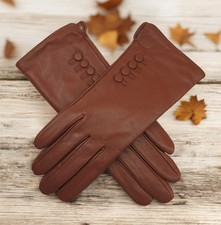 Womens Premium Luxury Cashmere Wool lined Real Soft Leather Gloves Gift Boxed