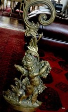 Antique peerage brass cherub - antique,