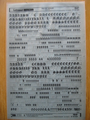 Letraset upp low - upp/low, &