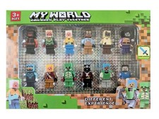 Minecraft Overworld Action Figure Set Kids Gift Toys 12 Pcs