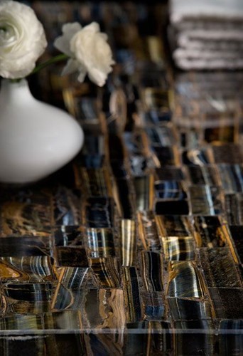 Blue tiger eye table - x,