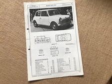 "List" Morris Mini 850 1974