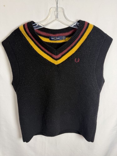 Fred perry 100 wool ribbed - 100%,