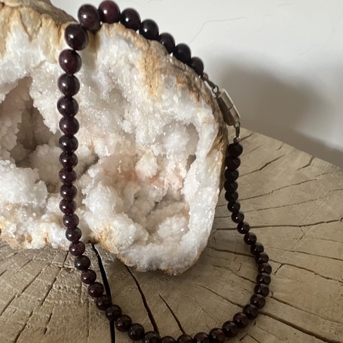 Purple beaded necklace - beaded,
