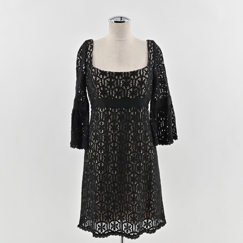 Milly black lace dress size - milly,