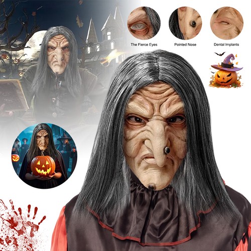 Halloween witch mask scary - witch,