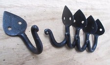 5 X  Hand forged blacksmith gothic rustic vintage Wardrobe robe hook hanging peg