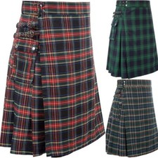 Kilts Men's Utility Kilt for Men Modern Hybrid Cotton & Tartan Kilts Scottish UK