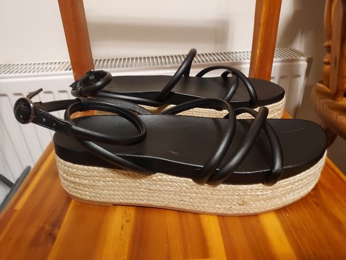 Next new black sandals - uk,
