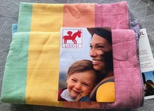 Girasol Babysling Wrap Carrier Herringbone Multicolour Rainbow Print Size 4 3.7M