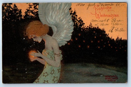 1905 christmas angel raphael - christmas,