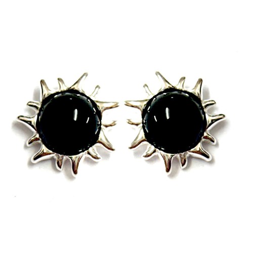 Whitby jet 925 sterling - jet,