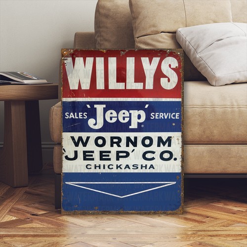 Vintage style ww2 willys - style,