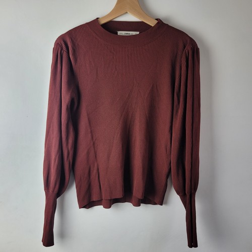 Zara women size burgundy red - zara, l