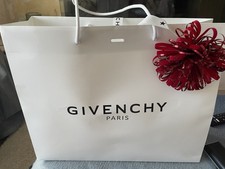 GIVENCHY Unisex Wool Silk 4G Logo Scarf 49 x 190 cm complete with Givenchy bag 