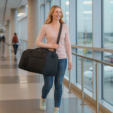 Travel Holdall Cabin Bag 47 Liters Lightweight Gym Sports Luggage Duffle Bag