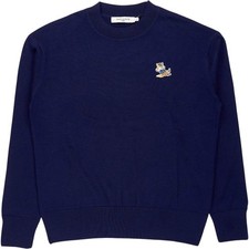 Maison Kitsuné Blue Wool Sweater