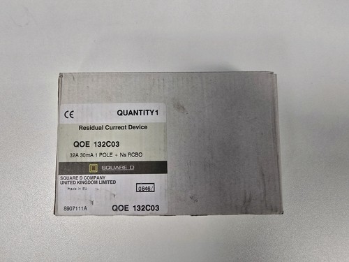 Square qoe132c03 rcbo c32 - d,